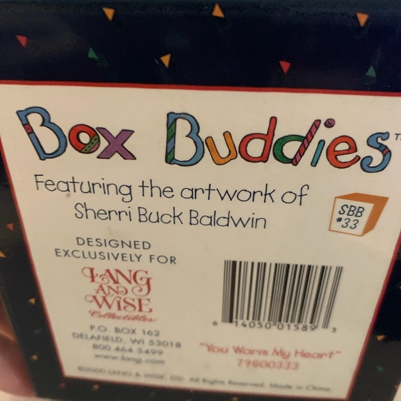 Box Buddies “You Warm My Heart” Lang and Wise Figurine by Sherri Buck - Picture 2 of 5